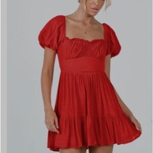 Ethan Mini dress red